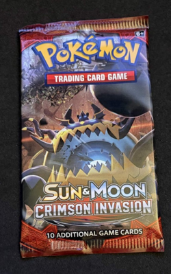 Pokemon Sun & Moon Crimson Invasion Booster Pack Sealed (1 Pack) - Image 2