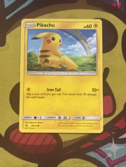 Pokemon Pikachu 28/73 - Non Holo - SM Shining Legends - Excellent - Image 1