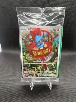 Riolu #010 Pokemon TCG Mega Evolution Black Star Promo Illustration Rare SEALED - Image 1