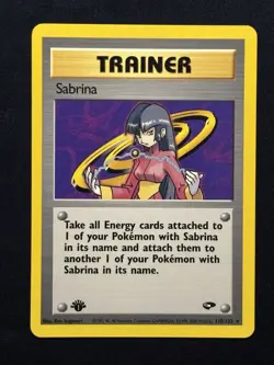 Pokemon Sabrina #110 Gym Challenge 1st Edition Non Holo Rare - “Play with Me” - Image 2