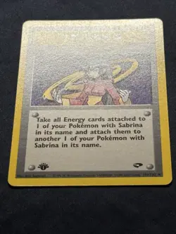 Pokemon Sabrina #110 Gym Challenge 1st Edition Non Holo Rare - “Play with Me” - Image 3