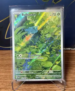 2023 Pokemon Bulbasaur SV 151 English Illustration Rare Full Art Holo #166/165 - Image 1