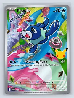 Popplio 045 Holo Promo ME: Mega Evolution Promo Pokemon NM - Image 1