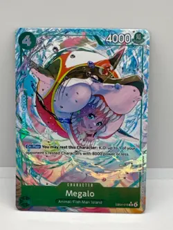Megalo EB04-018 Alt Art Rare OP15 One Piece CCG Azure Sea's Seven - Image 1
