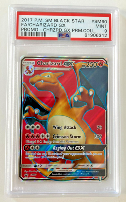 Pokemon Card Charizard GX Promo SM60 SM Black Star Promos ENG Mint PSA 9 - Image 1