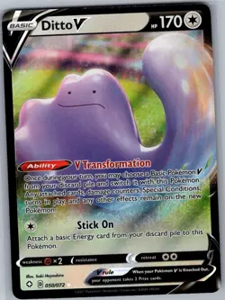 Ditto V 050/072 Shining Fates - Pokemon Card - NM - Image 1