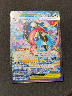 (UK IN-Hand) Mega Greninja ex 116/086 Chaos Rising SIR English Pokemon Card NM/M - Image 1