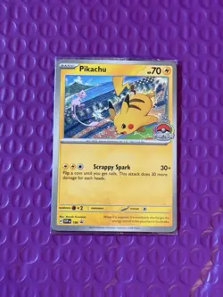 Pikachu SVP EN 190 - 2024 World Championships Sealed Promo Pokemon TCG Card - Image 1