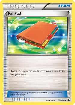 Pal Pad 92/106 Flashfire Pokemon Card LP - Image 1