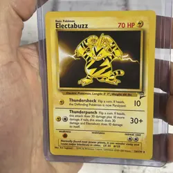 2000 Pokemon TCG Electabuzz 24/130 Base Set 2 Non Holo Rare Card NM/MT Vintage - Image 1