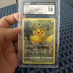 Pokemon Card CGC 10 GEM MINT - Crown Zenith Galarian Gallery Pikachu GG30/GG70 - Image 1