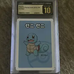 2019 CGC 10 Pristine Squirtle Pokemon Playing Cards Old Maid, Japanese Edition - Image 1