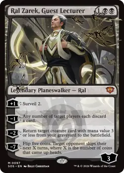 FOIL Ral Zarek Guest Lecturer - Secrets of Strixhaven - MtG - NM - Image 1
