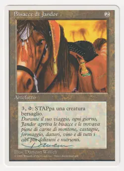 Signed Italian Jandor's Saddlebags Proof MP 4th Artist Dameon Willich MTG Magic! - Image 1