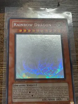 Rainbow Dragon Yu-Gi-Oh! Trading Card TAEV-EN006 Ghost 1st Edition - Image 2