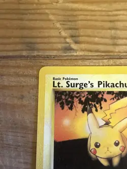 POKEMON LT. SURGE'S PIKACHU 84/132 1ST EDITION GYM CHALLENGE - Image 2
