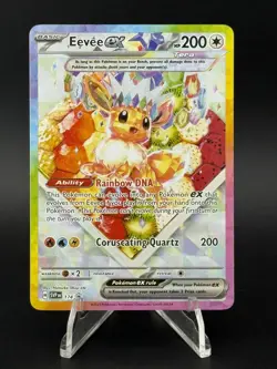 POKEMON EEVEE EX SCARLET AND VIOLET BLACK STAR PROMO #174 NM - Image 1