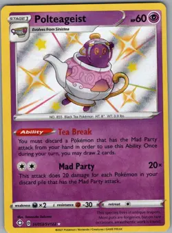 Polteageist SV053/SV122 Shining Fates: Shiny Vault - Pokemon Card - NM - Image 1