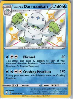 Galarian Darmanitan SV024/SV122 Shining Fates: Shiny Vault - Pokemon Card - NM - Image 1