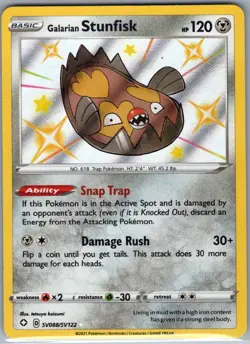 Galarian Stunfisk SV088/SV122 Shining Fates: Shiny Vault - Pokemon Card - NM - Image 1