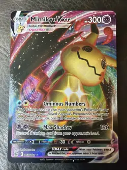 Pokemon TCG Mimikyu VMAX 069/172 Swsh09: Brilliant Stars Ultra Rare Holo - Image 1