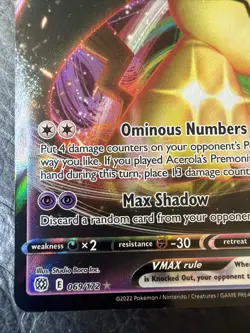 Pokemon TCG Mimikyu VMAX 069/172 Swsh09: Brilliant Stars Ultra Rare Holo - Image 2