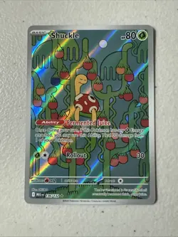 Shuckle 136/132 Illustration Rare Mega Evolution Pokemon Holo Near Mint - Image 1