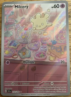 Pokemon TCG Illustration Rare Milcery Pack Fresh 152/142 Mint Condition - Image 1