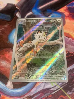 MEOWTH 2025 pokemon "PHANTASMAL FLAMES" ILLUSTRATION RARE unplayed MINT - Image 4
