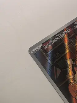 Team Rocket's Meowth -203/182 -Destined Rivals Holo -pokemon TCG - Image 3