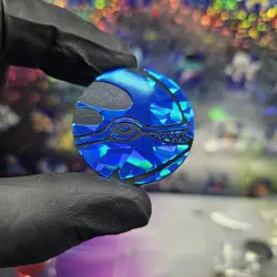 Official Pokemon coin Kyogre Cracked Ice Blue Holo GREAT CONDITION - Image 1