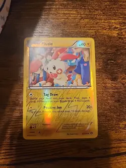 Pokemon TCG NM-M condition Plusle 47/113 Reverse Uncommon Legendary Treasures - Image 1