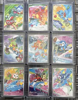 Pokemon TCG First Partner Illustration Series 1 Complete Promo Set - Image 1