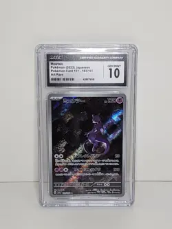 CGC 10 GEM MINT MEWTWO 183/165 ART RARE HOLO - Japanese Pokemon Card - Image 1