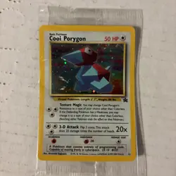 Factory Sealed 1999 - 2000 Pokemon TCG Cool Porygon #15 Promo HOLO Black Star - Image 1