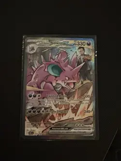 Pokemon Team Rocket's Nidoking EX Sv10 Destined Rivals Holo 233/182 English 330… - Image 1