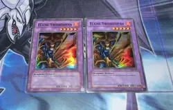 Flame Swordsman LP Super Rare Unlimited LOB-003 OG Print + Free DMG Copy Yugioh! - Image 1