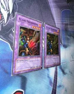Flame Swordsman LP Super Rare Unlimited LOB-003 OG Print + Free DMG Copy Yugioh! - Image 2