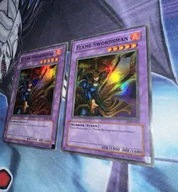 Flame Swordsman LP Super Rare Unlimited LOB-003 OG Print + Free DMG Copy Yugioh! - Image 3