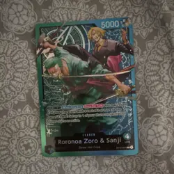 Bandai One Piece CCG Roronoa Zoro & Sanji Leader ST12-001 English Foil - Image 1
