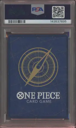 2025 One Piece OP13 Japanese 3rd Anniversary Gold #004 Shanks PSA 10 GEM MINT - Image 2