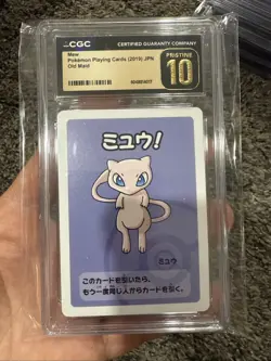 CGC 10 PRISTINE Mew Old Maid 2019 Japanese Pokemon Card - Image 1