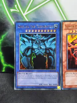 Yugioh Egyptian God Obelisk Slifer Ra Set Ultra Rare LC01 EN001 EN002 EN003 NM - Image 2