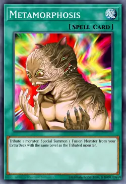 Yugioh RA04-EN123 - Metamorphosis - Platinum Secret Rare - Image 1