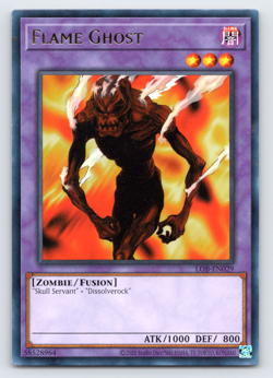 Flame Ghost - LOB-EN029 - Rare - Yugioh - Image 1