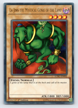 La Jinn the Mystical Genie of the Lamp LCKC-EN002 Ultra Rare 1st Edition Yugioh - Image 1