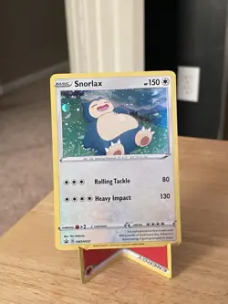 Snorlax Black Star Promo SWSH032 Holo Pokemon Card Sword & Shield - Image 1
