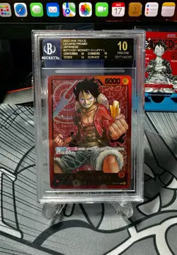 ONE PIECE Monkey D Luffy LECAFIG Gold Japanese Jump PROMO Black Label 10 POP 7 - Image 1