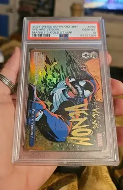 PSA 10-“WE ARE VENOM" - GOLD STAMPED Weiss Schwarz Marvel vol.2 MAR S113-098SP - Image 1