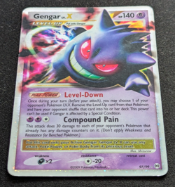 Pokemon Gengar TCG LV.X Platinum Arceus Holo Ultra Rare Card 97/99 2009 - Image 3